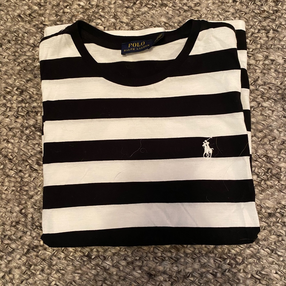 POLO black and white short sleeve Tee